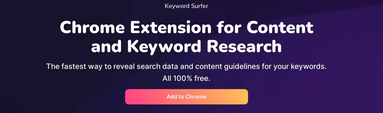 Chrome Extension for Content and Keyword Research